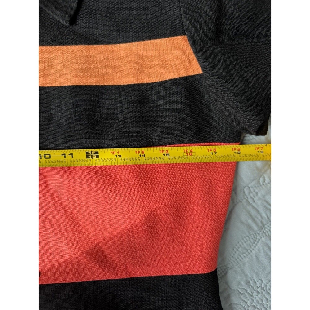 Summer Office Business Women Blazer Top Jacket Linen 10 Colorblock 90’s Y2K VTG - Picture 5 of 9